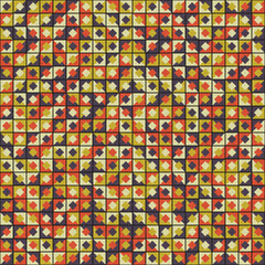 Fototapeta premium Abstract Geometric Pattern generative computational art illustration