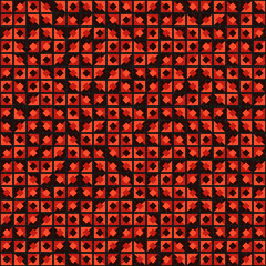 Abstract Geometric Pattern generative computational art illustration