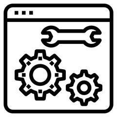 Browser outline icon