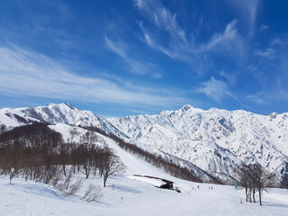 Ski resort in Japan