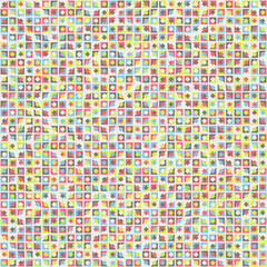 Abstract Geometric Pattern generative computational art illustration