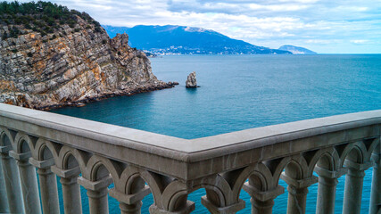 Views of the castle Swallow's Nest in Crimea