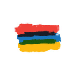 Obraz premium Color highlight stripes markers. Stylish highlight elements for design. Vector highlight marker stroke, spots bright color. Stock Vector illustration isolated on white background.