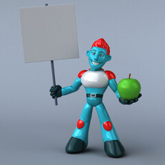 Red Robot - 3D Illustration