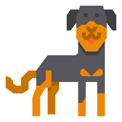 Dog flat icon