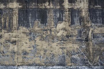 Background of old concrete wall texture. 
Decay, stains, cracks, but attractive