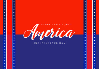 happy 4th of July America beautiful design, America independence day design