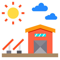 warehouse flat icon