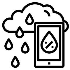 smartphone line icon