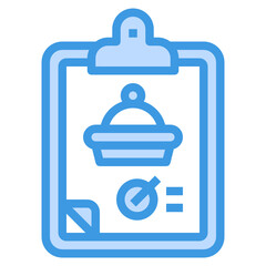 Order blue outline icon