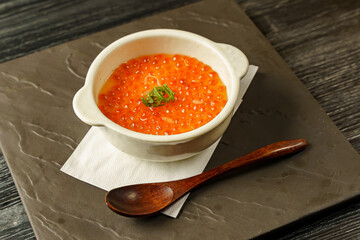 茶碗蒸しのいくら乗せ