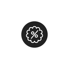 Discount icon. Vector illustration for graphic design, Web, UI, app.