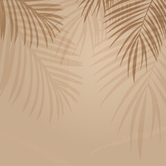 Fototapeta na wymiar Palm tree shadow background abstract vector illustration