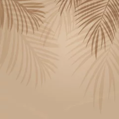 Poster Palm tree shadow background abstract vector illustration © Svetlana