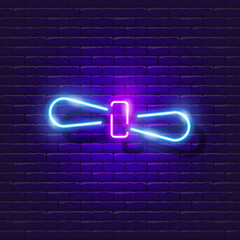 Expander neon icon. Vector illustration for design. Sports concept. Training Fitness equipment.