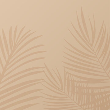 Background abstract palm tree shadow vector illustration