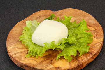 Italian Mozzarella cheese over board