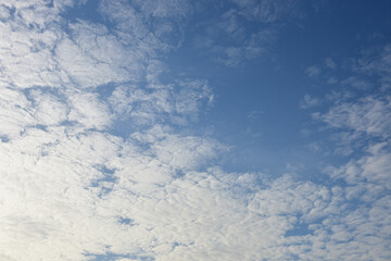 Blue sky and white clouds for background