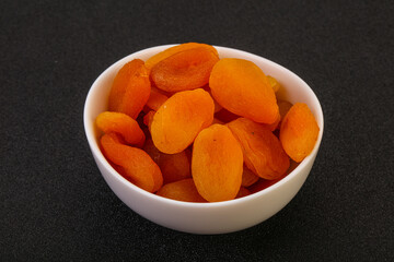 Sweet tasty dried apricot heap