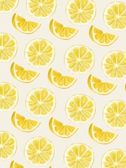 Watercolor lemon paper texture and pattern