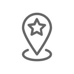 Location outline icon.