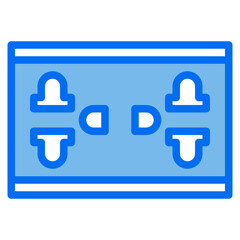 Electric blue line icon