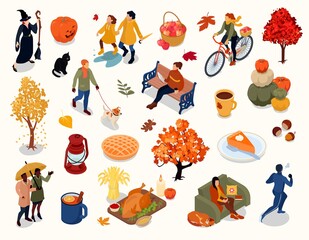 Autumn Isometric Set