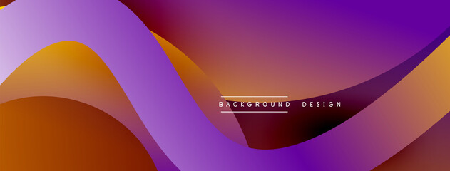 Abstract overlapping lines and circles geometric background with gradient colors