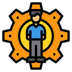 Setting filled outline icon