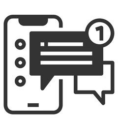 Fototapeta premium chat icon