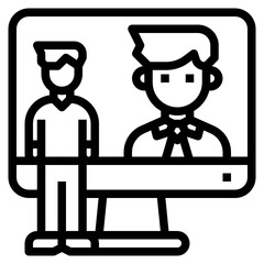 Online outline icon