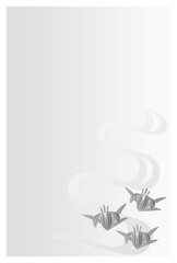 喪中はがき　菖蒲の花