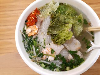 A typical Vietnamese meal.