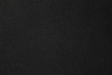 Black cotton cloth texture texture background. Close-up.