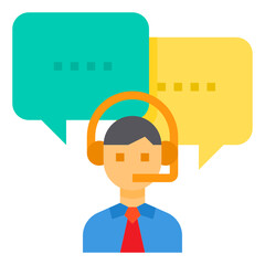 Conference flat icon