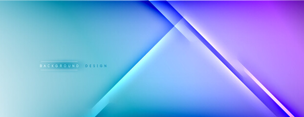 Abstract background - lines composition created with lights and shadows. Technology or business digital template. Trendy simple fluid color gradient abstract background with dynamic