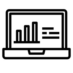 labtop line icon