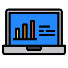labtop line icon