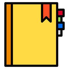 notebook line icon
