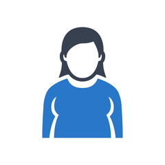 Woman icon vector graphic illustration