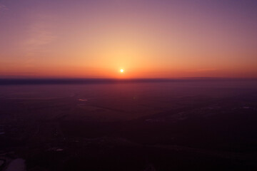 The sun rose above the horizon at a height