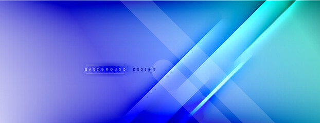 Abstract background - lines composition created with lights and shadows. Technology or business digital template. Trendy simple fluid color gradient abstract background with dynamic