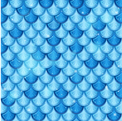 Pearlescent mermaid scales seamless pattern