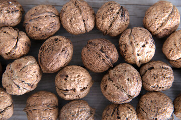 Tiled walnut background