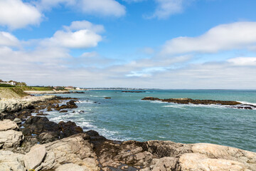 Fototapeta na wymiar coast landscape at Newport, Rhode Island