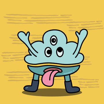 Unji monster. Poop design character