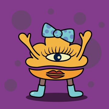 Unji monster. Poop design character