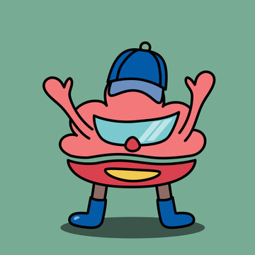 Unji monster. Poop design character