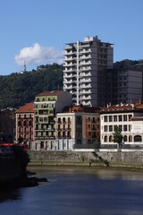 Urbanscape in the city of Bilbao