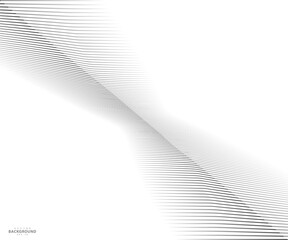 Abstract warped Diagonal Striped Background. Vector curved twisted slanting template for your ideas, monochromatic lines texture, waved lines texture. Brand new style for your business design.